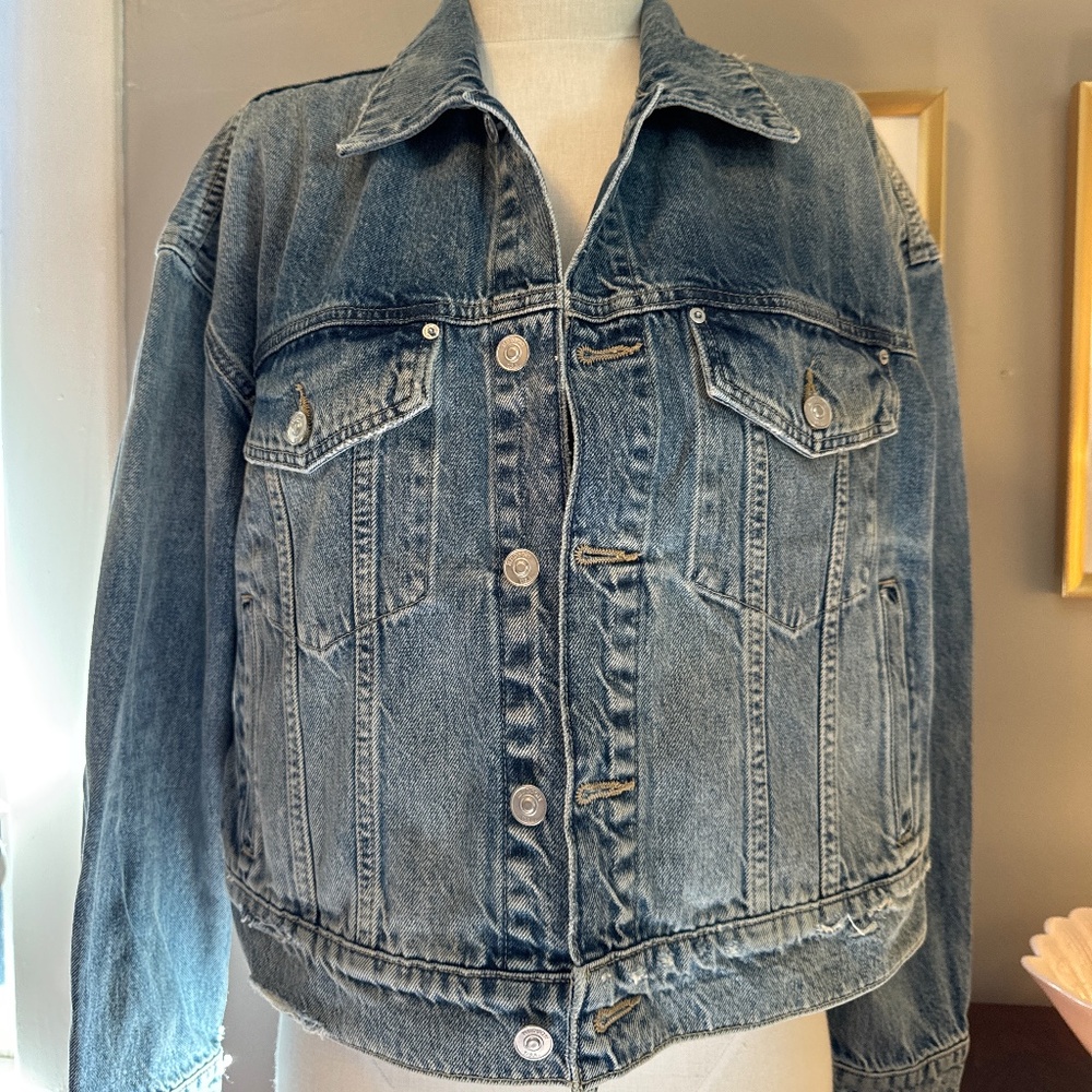Hudson denim trucker jacket xs